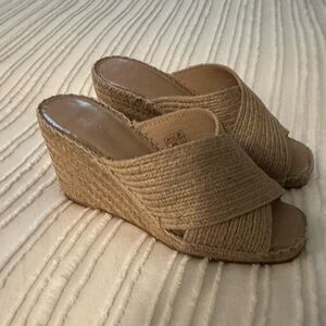 Vince Camuto,wedge summer shoes, size 6 1/2, worn three times,perfect condition.